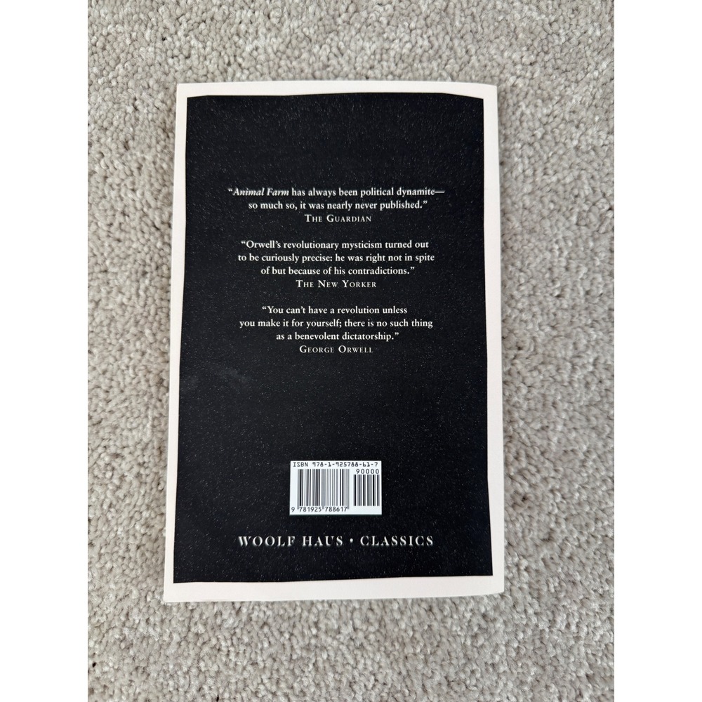 Animal Farm by George Orwell Woolf Haus Classics Paperback Book - Picture 2 of 6